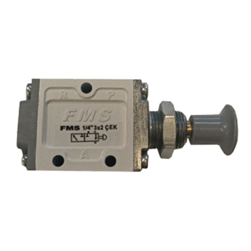 1/4 - 3x2 Pnömatik Çekmeli Valf