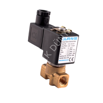 ESV-403 Serisi - Direk Çekmeli 2/2 Yollu 1/8''...1/4'' Solenoid Valfler