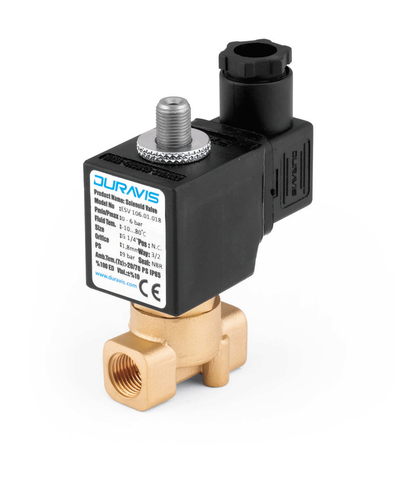 ESV-430 Serisi - Direk Çekmeli 2/2 Yollu 1/8''...1'' Solenoid Valfler 3/4'' - 20 - 220V