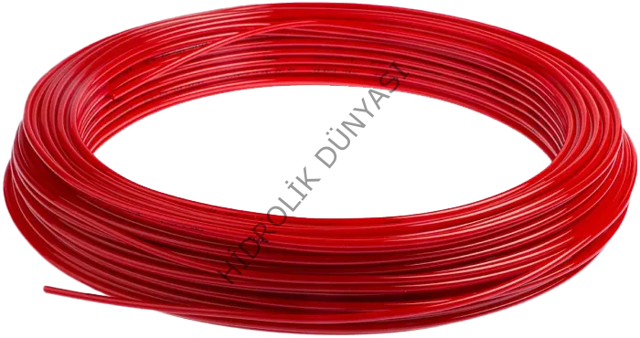 Poliüretan Pnömatik Kırmızı Hortum PU 0604 (6x4mm)