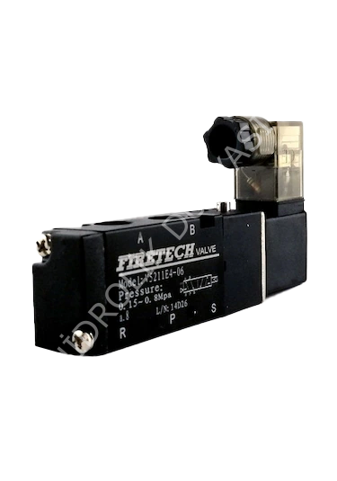 1/8'' - 5/2 Tek Bobin Elektrik Uyarılı Yön Kontrol Valfi