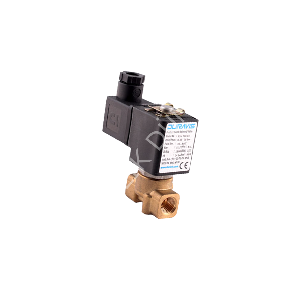 ESV-100 Serisi - Normalde Kapalı Direk Çekmeli 2/2 Yollu 1/8''...1/4'' Solenoid Valfler