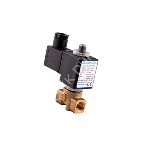 ESV-106 Serisi - Normalde Kapalı Direk Çekmeli 3/2 Yollu 1/8''...1/4'' Solenoid Valfler