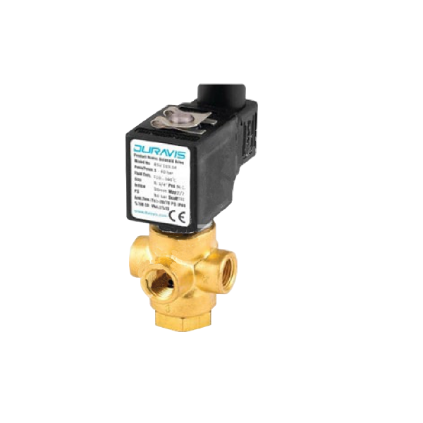﻿﻿ESV-190 Serisi - Yön Değiştirici Direk Çekmeli 3/2 Yollu 1/8''...1/4'' Solenoid Valfler