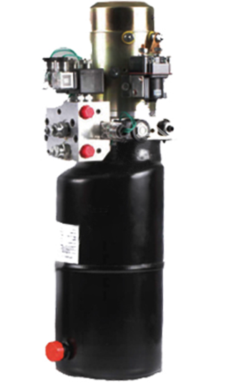 24V DC Dikey Hidrolik P, T Çıkışlı Power Pack Üniteler Çift Etkili Uygulama