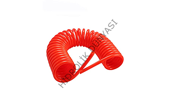 Poliüretan Pnömatik Kırmızı Rekorsuz Hortum1280(12x8mm)