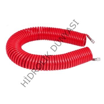 Poliüretan Pnömatik Kırmızı Rekorlu Hortum1280(12x8mm)