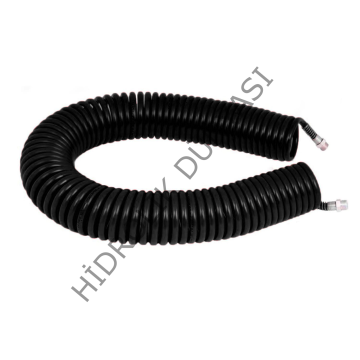 Poliüretan Pnömatik Siyah Rekorlu Hortum1280(12x8mm)