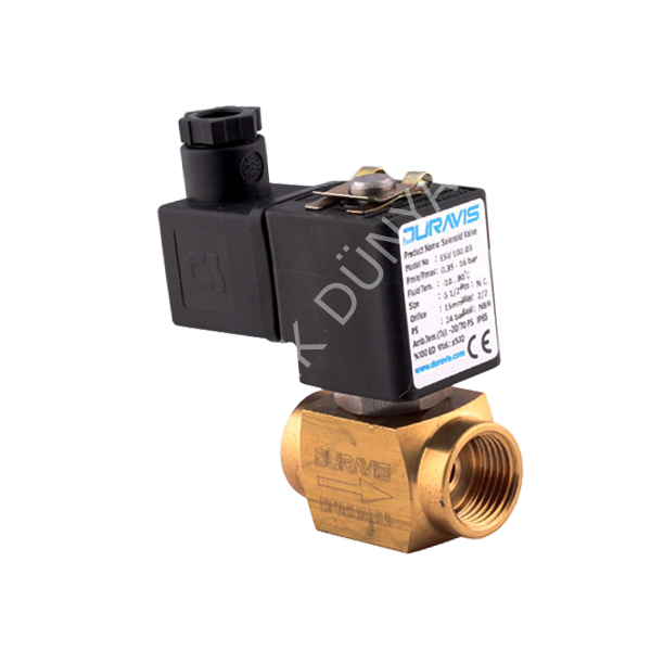 ESV-521 Serisi - Normalde Açık Direk Çekmeli 2/2 Yollu 3/8''...1'' Solenoid Valfler