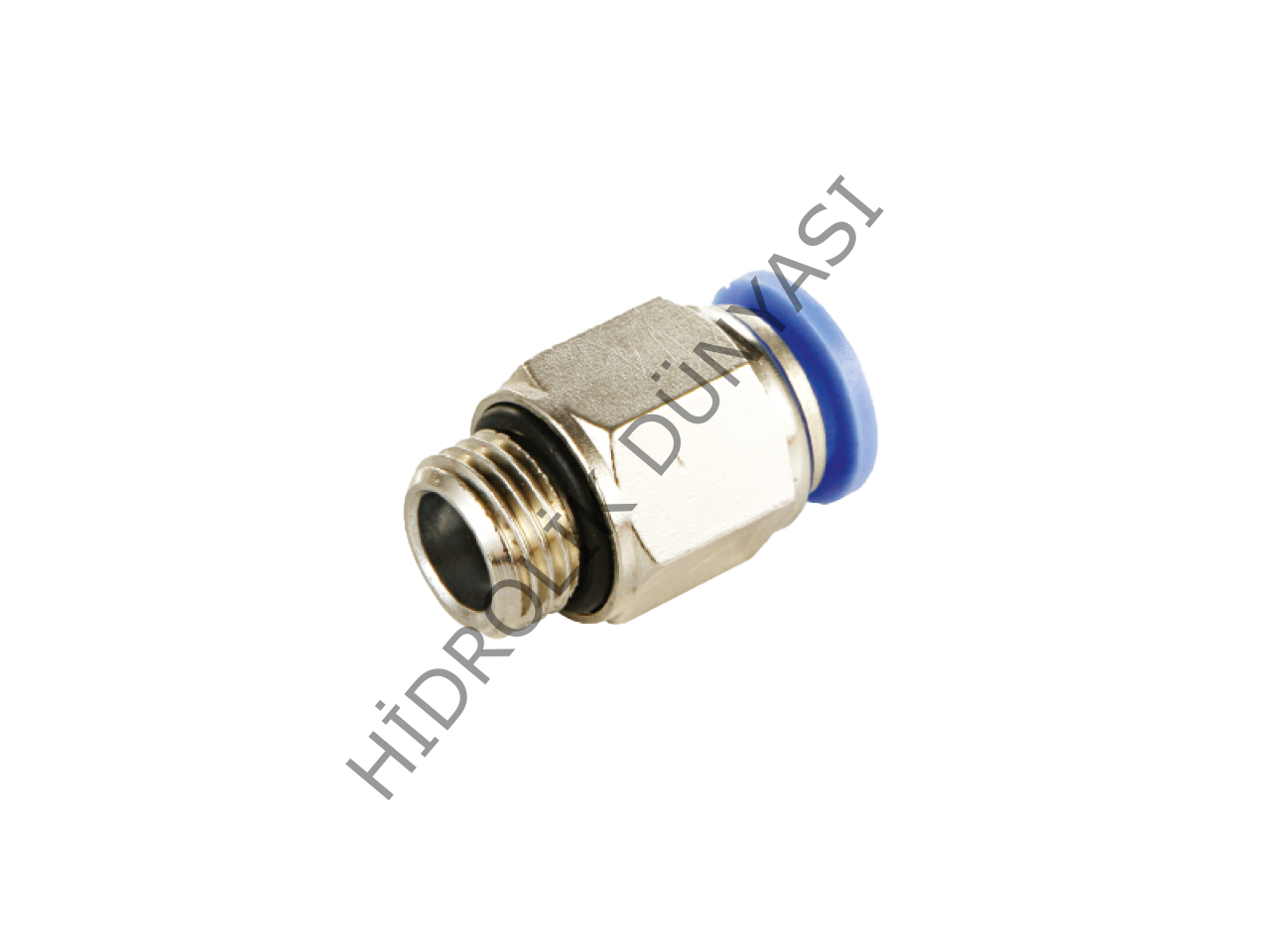 Pnömatik Bsp Düz Nipel 1/4 - 8 MM