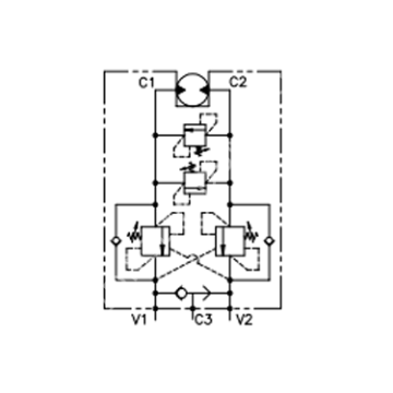 Motor Tipi Basınç Emniyetli Yük Tutma Valfleri - İkiz