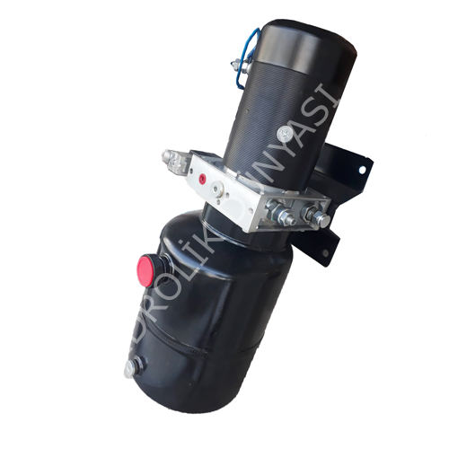 24V DC Dikey- Hidrolik Tek Etkili Uygulama Popetli Power Pack Üniteler